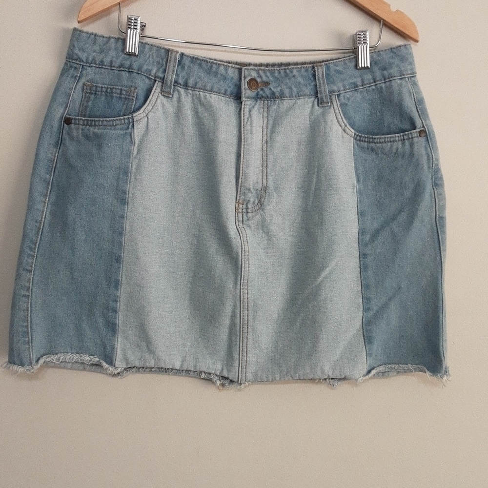 Chelsea & Violet denim casual mini skirt  31 rodeo y2k retro Festival Vacation